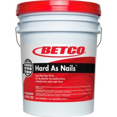 SP RICHARDS Betco Hard As Nails Hard Film Floor Finish, 5 Gallon Pail, 1 Pail - 65905-00 BET6590500